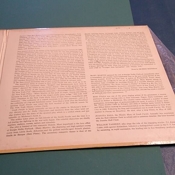 South Pacific Original Broadway Cast Vinyl - Picture 3 of 6